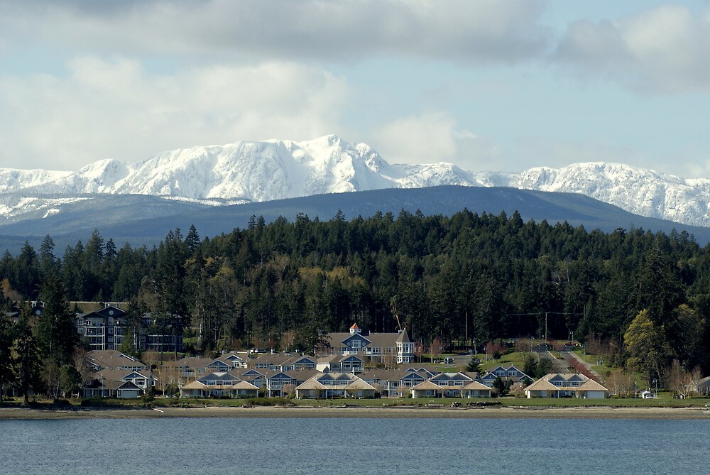 " Craig Bay & Mount Arrowsmith, Parksville BC" by Brian Middleton Redbubble