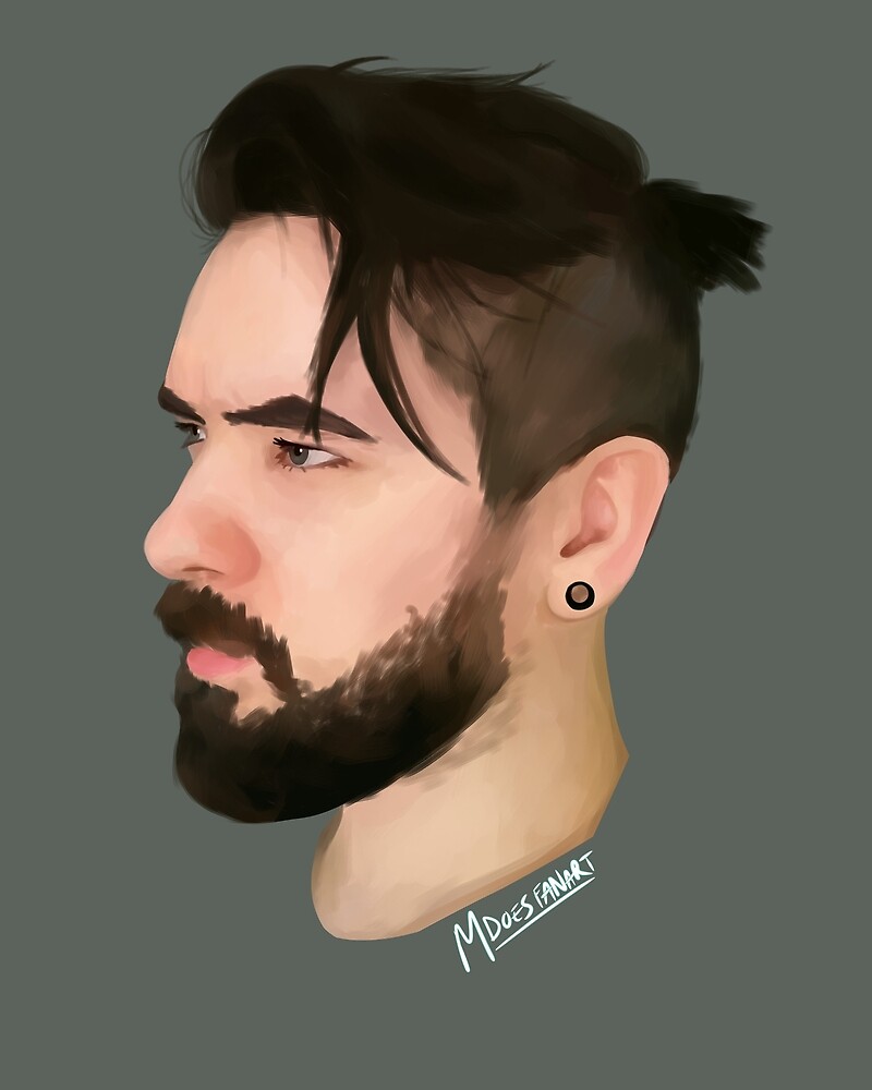 Jacksepticeye {ponytail}" by Mollydoesfanart | Redbubble