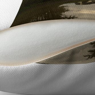 Alternate view of Reflections of the Farm Throw Pillow