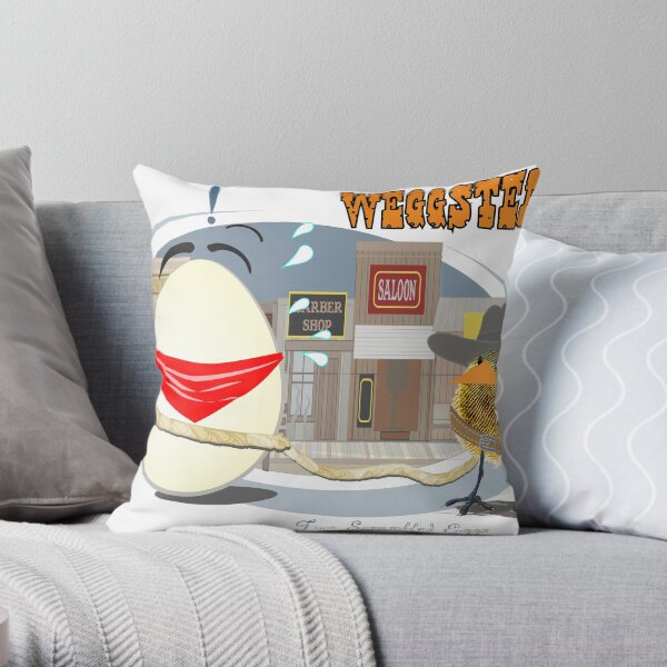 wEGGstern Throw Pillow