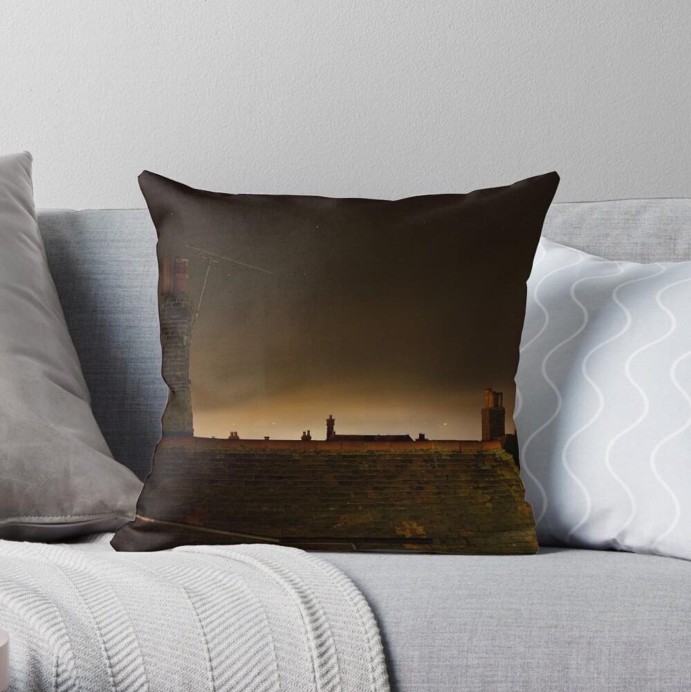 Night Mist in Rye Throw Pillow