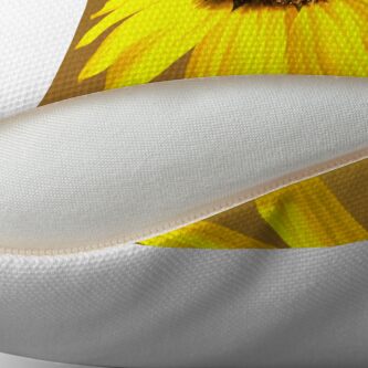 Alternate view of Sunflower & Bee Throw Pillow