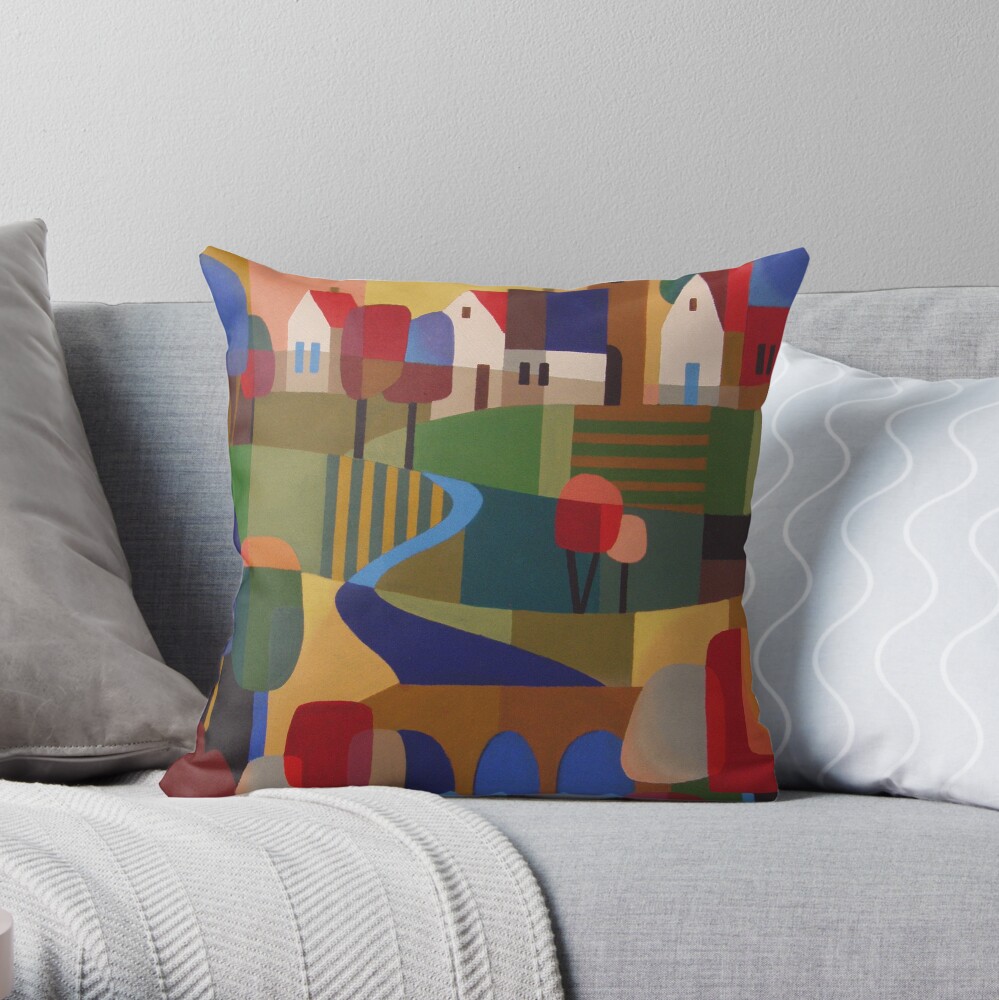 RICHMOND VIEW, TASMANIA Throw Pillow