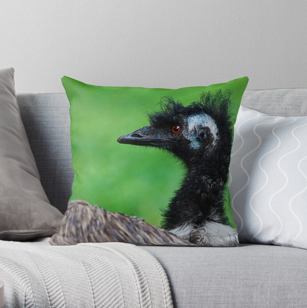 Emu Throw Pillow