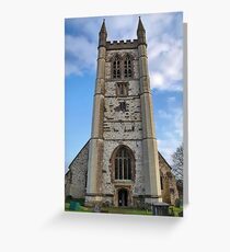 St. Andrews Church Tower. Farnham ,Surrey. Uk. Greeting Card
