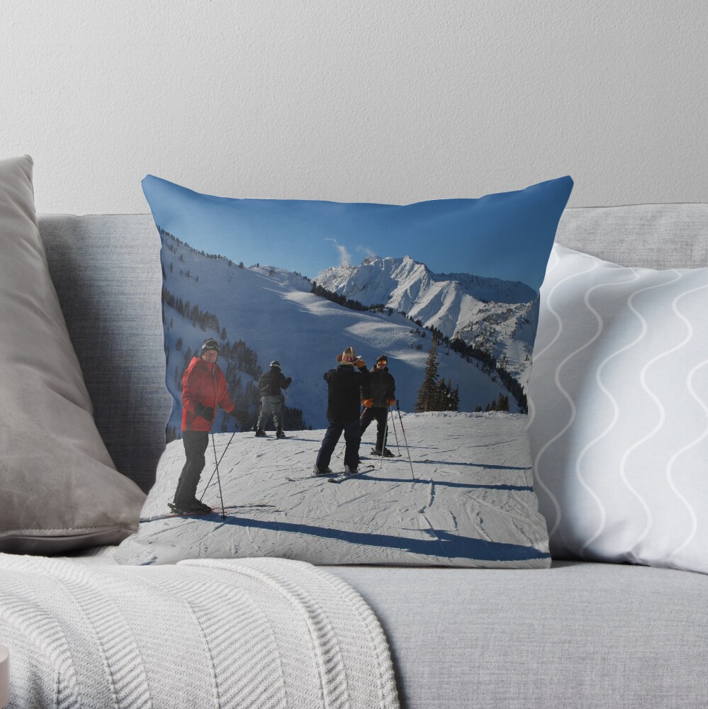 Glam Stop Throw Pillow