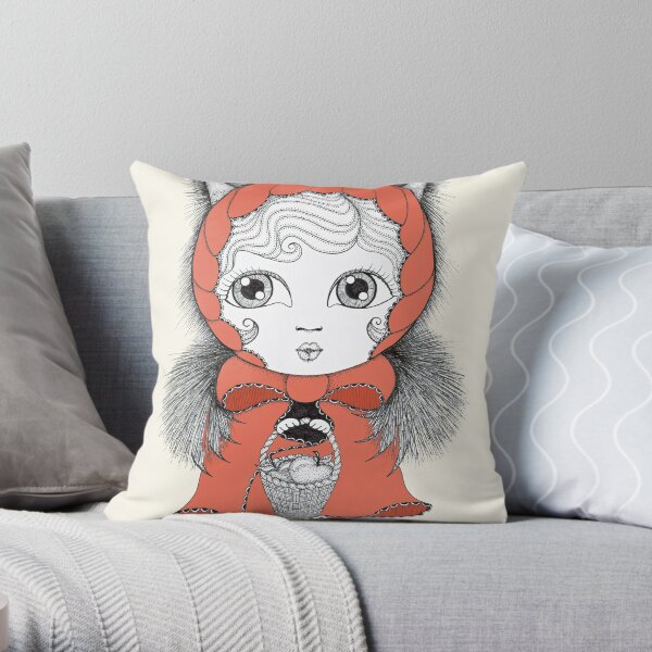 Little Red Throw Pillow