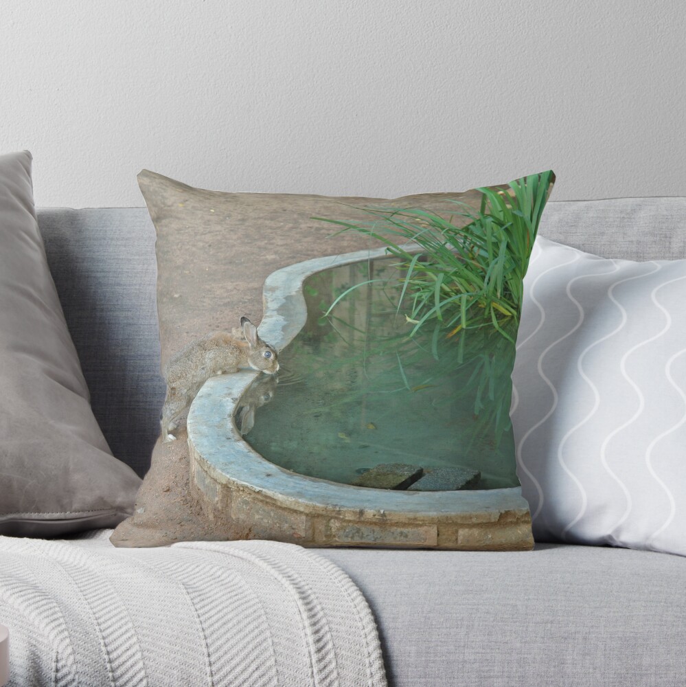 Bunnies of Benoni Throw Pillow