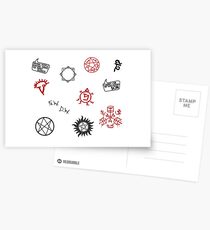 Supernatural Sigils and Symbols Postcards