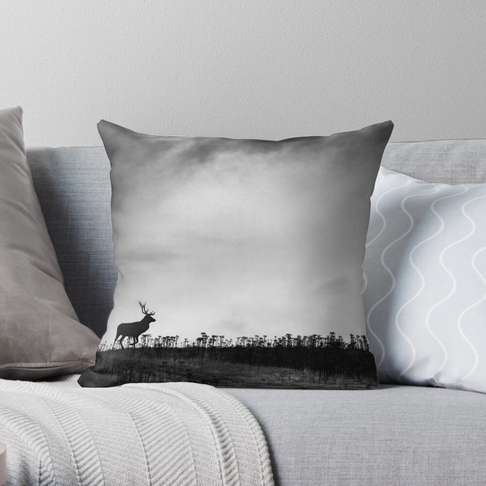 The Stag Throw Pillow