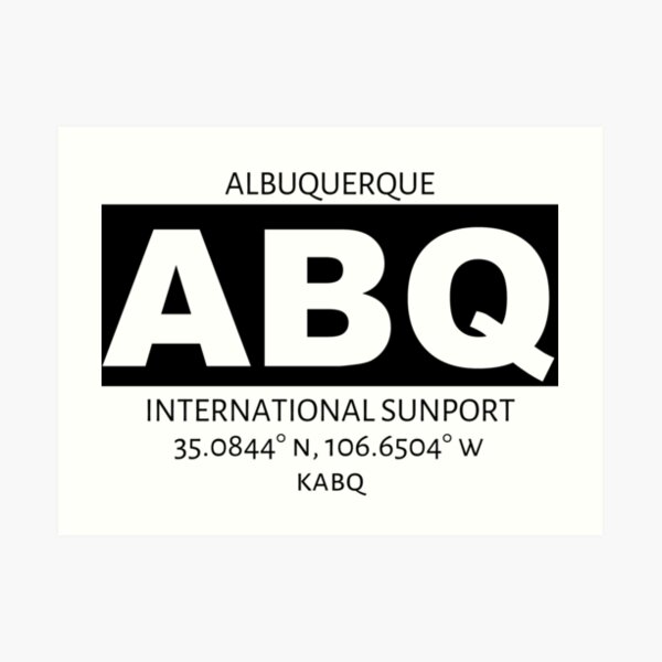 Albuquerque Airport ABQ Art Print