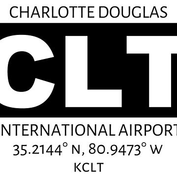 Artwork thumbnail, Charlotte Douglas International Airport CLT by AvGeekCentral