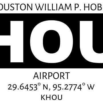 Artwork thumbnail, Houston William P Hobby Airport HOU by AvGeekCentral