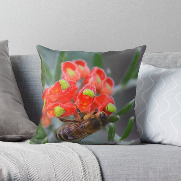 Grevillea saccata Throw Pillow