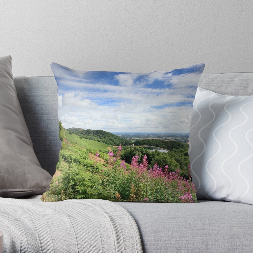 Malvern Hills : Glorious Summer Throw Pillow
