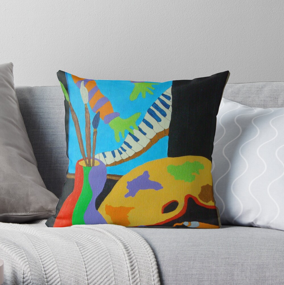 Vinny & The Van Goes 4 Throw Pillow