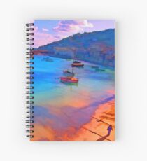 Mousehole Harbor, Cornwall - UK Spiral Notebook