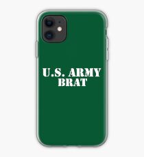 U.S. Army Brat - White Text iPhone Case