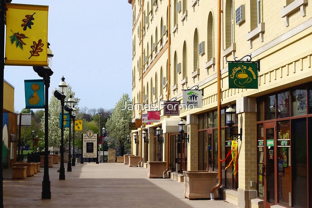 "Downtown Waukesha Shops" by James Formo Redbubble