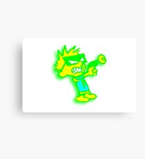 Spaceman Spiff - Green and Yellow Canvas Print