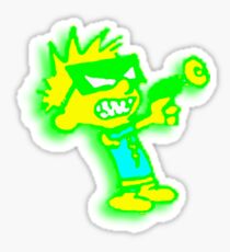 Spaceman Spiff - Green and Yellow Sticker