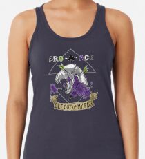 Aro+Ace - Get Out of My Face Racerback Tank Top