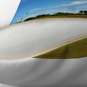 Alternate view of Cape Schanck Lighthouse Panorama Throw Pillow
