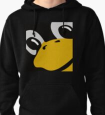 linux tux penguin eyes Pullover Hoodie