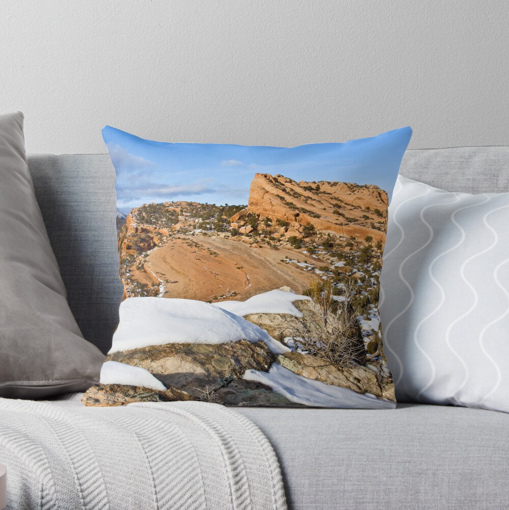 Red Fleet from the Loop Trail Throw Pillow