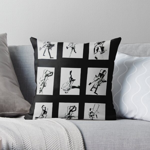 "Silly Seat" - Complete work Throw Pillow
