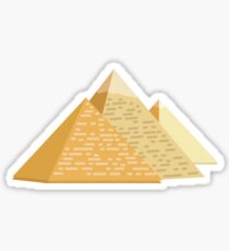 Three Pyramids Sticker