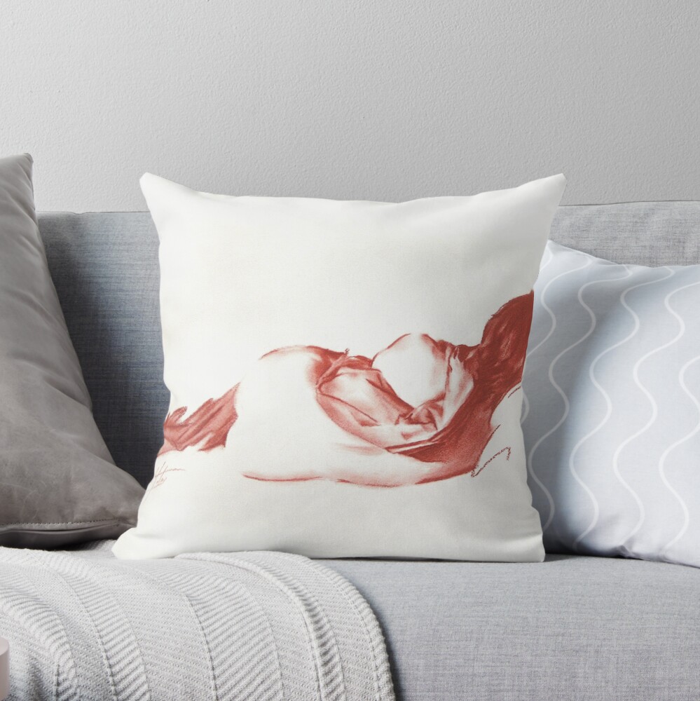Euterpe Drawing Throw Pillow