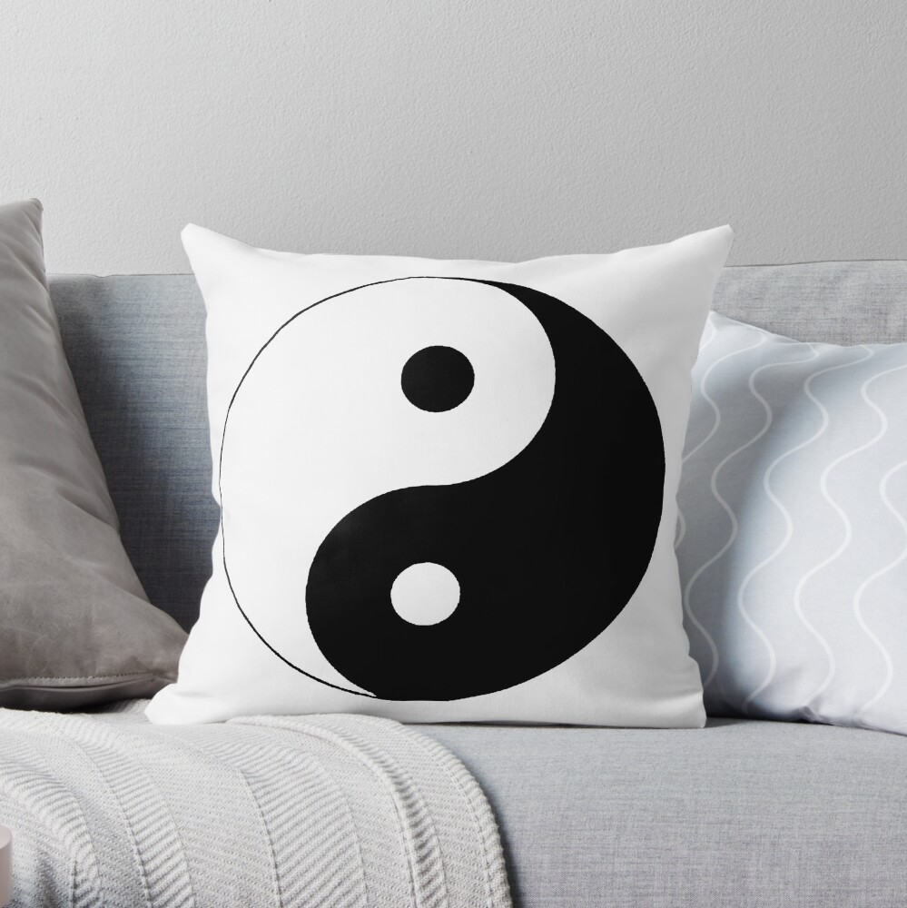 "Yin Yang" Throw Pillow