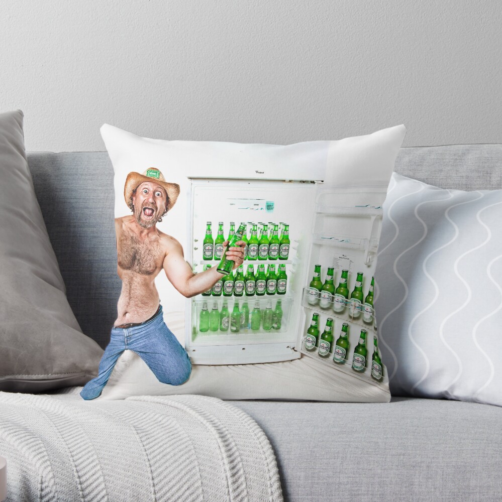 Mr June - Halle-BREW-jah! Throw Pillow