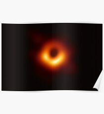 Erstes schwarzes Loch Foto Poster