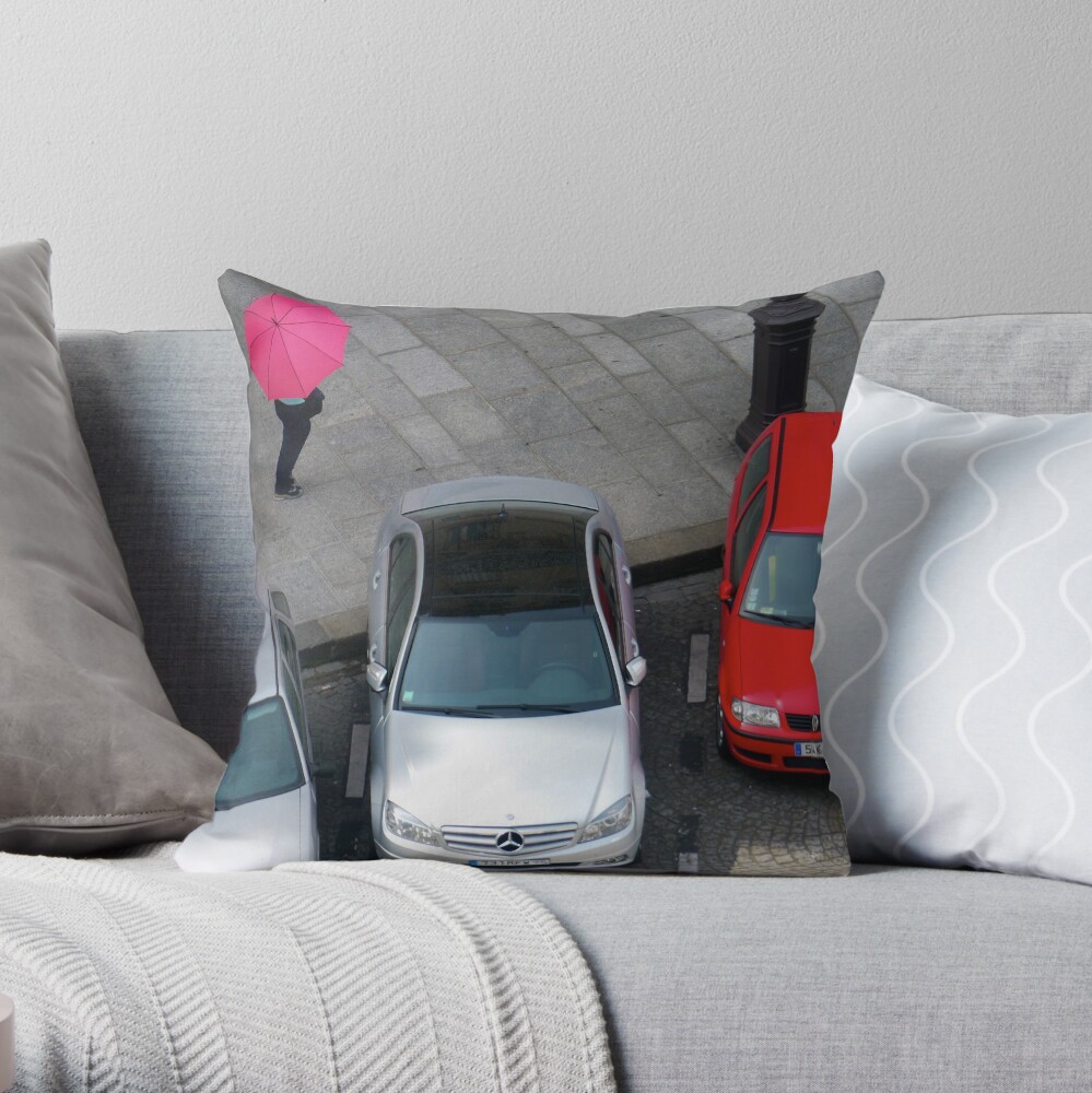 waiting for rain Throw Pillow