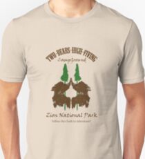 Two-Bears High Fiving Campground Unisex T-Shirt