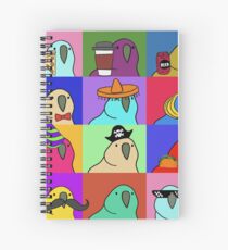 Party Parrot Pride Parade Spiral Notebook