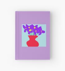 Cuaderno de tapa dura violets in a vase