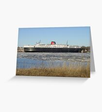 Lake Michigan Carferry SS Badger Greeting Card