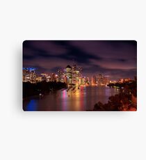 Brisbane @ sunset Canvas Print