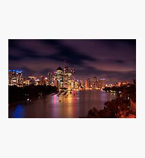 Brisbane @ sunset Photographic Print