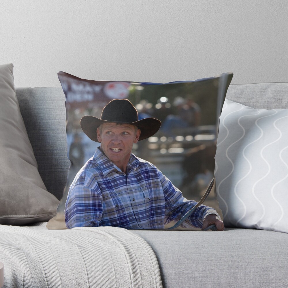 Moruya Rodeo New Years Day 2012 Throw Pillow
