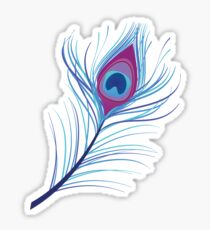 the peacock feather Sticker