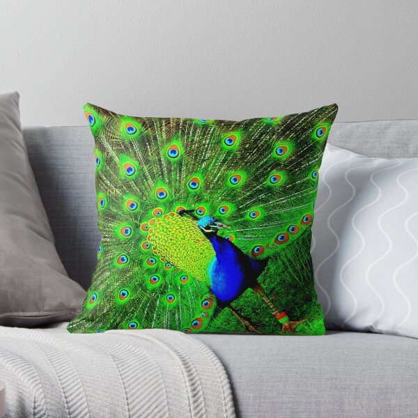 Peacock Throw Pillow