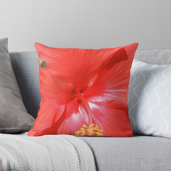 Hibiscus-Flower Of Summer Throw Pillow
