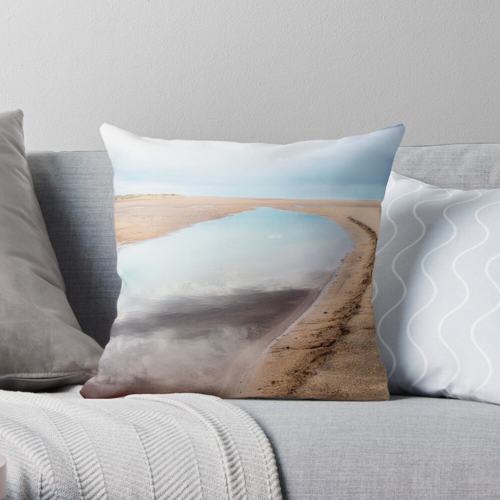 Line in the Sand Throw Pillow