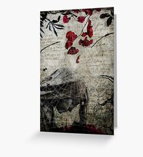 Rain of Rose Petals Greeting Card
