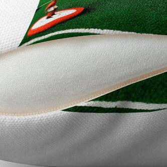 Alternate view of Just flick to kick Throw Pillow