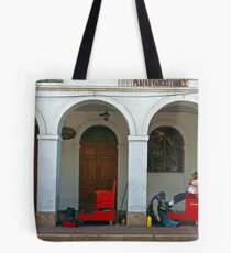 Shoeshine Cuenca, Ecuador Tote Bag